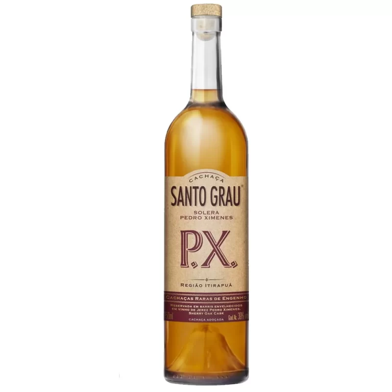 Cachaça Santo Grau Solera Cinco Botas Pedro Ximenes - 750ml