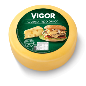 QUEIJO TIPO SUICO FORMA VIGOR 1UN (preço por kg)